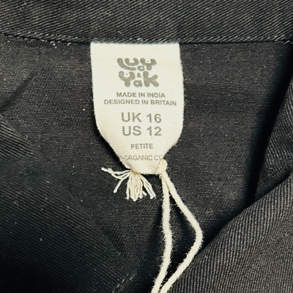 LUCY & YAK Black Ragan Jumpsuit Size US 12 Petite -- UK 16 Petite NWT - Picture 5 of 6